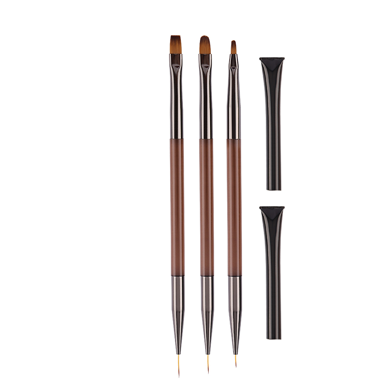 Detailing Brush Set - 3pcs Double-end Nail Art Brush Set