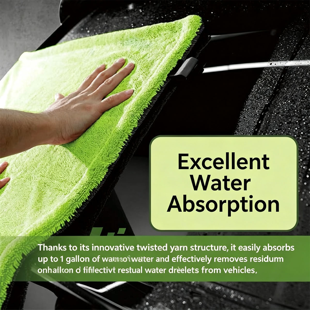 New Green Gray Dual-Sided Car  - Microfiber Towel Detailing 评论和价格