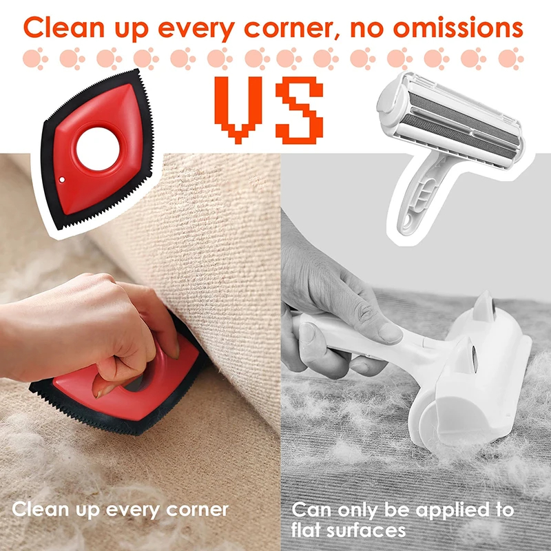 4 Modes Pet Hair Remover Comb  - Detailing Brush Set 评论和价格