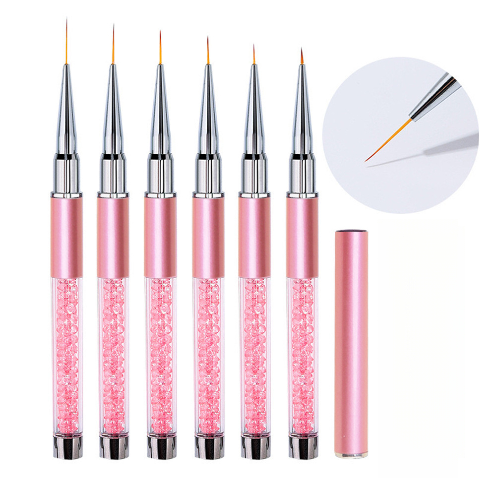 1/6Pcs Nail Art Liner Brush Se - Detailing Brush Set 评论和价格