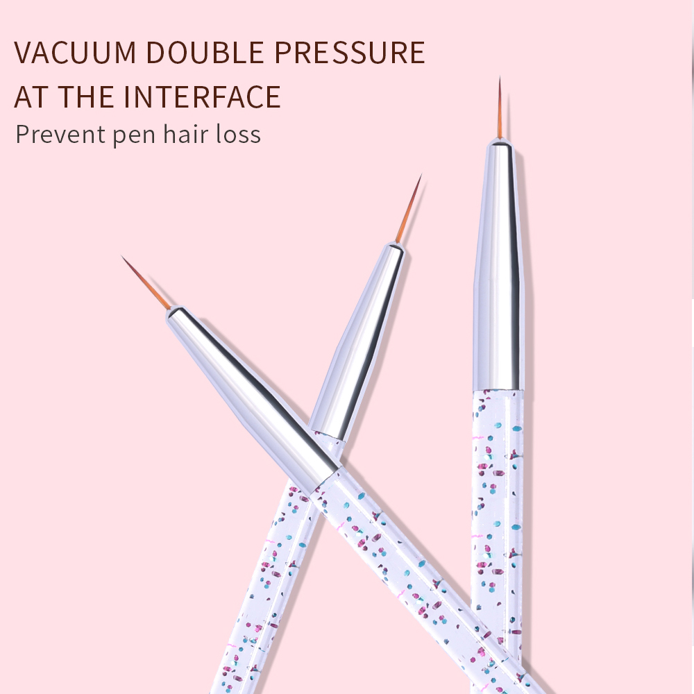 LINMANDA 3Pcs Nail Art Pen Set - Detailing Brush Set 评论和价格