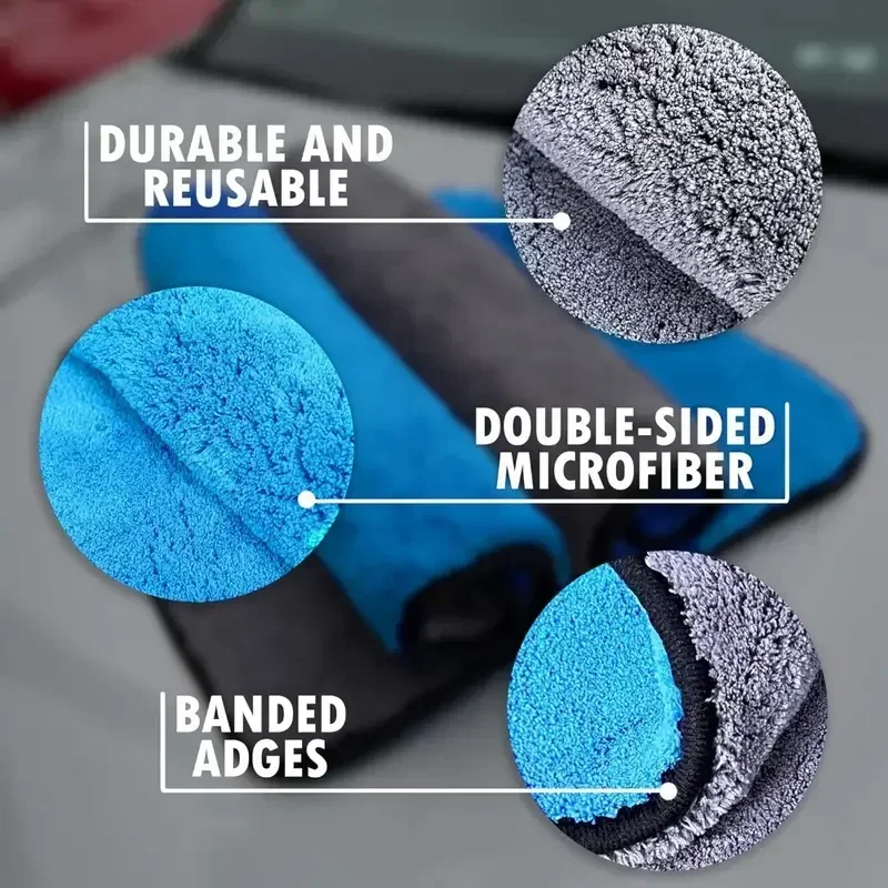 Microfiber Cleaning Towel Extr - Microfiber Towel Detailing 评论和价格