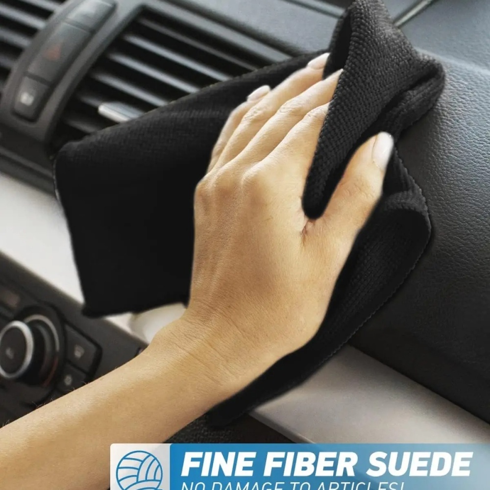 Black Microfiber Cleaning Clot - Microfiber Towel Detailing 评论和价格