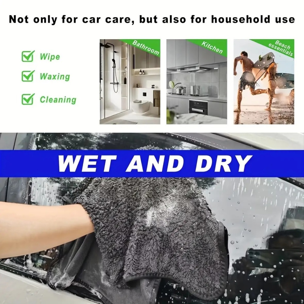 Ultra Absorbent Car Towel 400G - Microfiber Towel Detailing 评论和价格