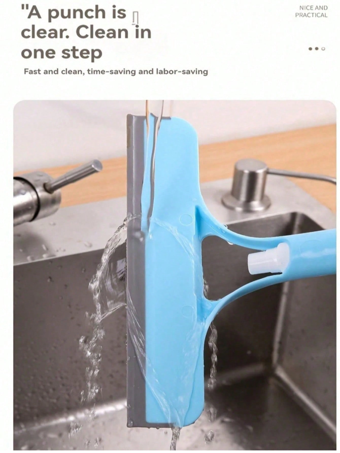 3 in 1 Glass Squeegee with Spr - Glass Cleaner Streak 评论和价格