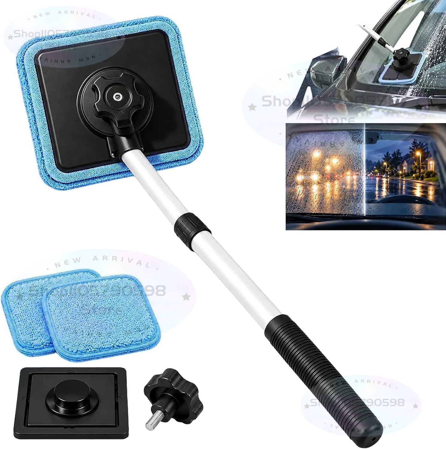 2026 Dual Magnetic Car Windshi - Glass Cleaner Streak 评论和价格