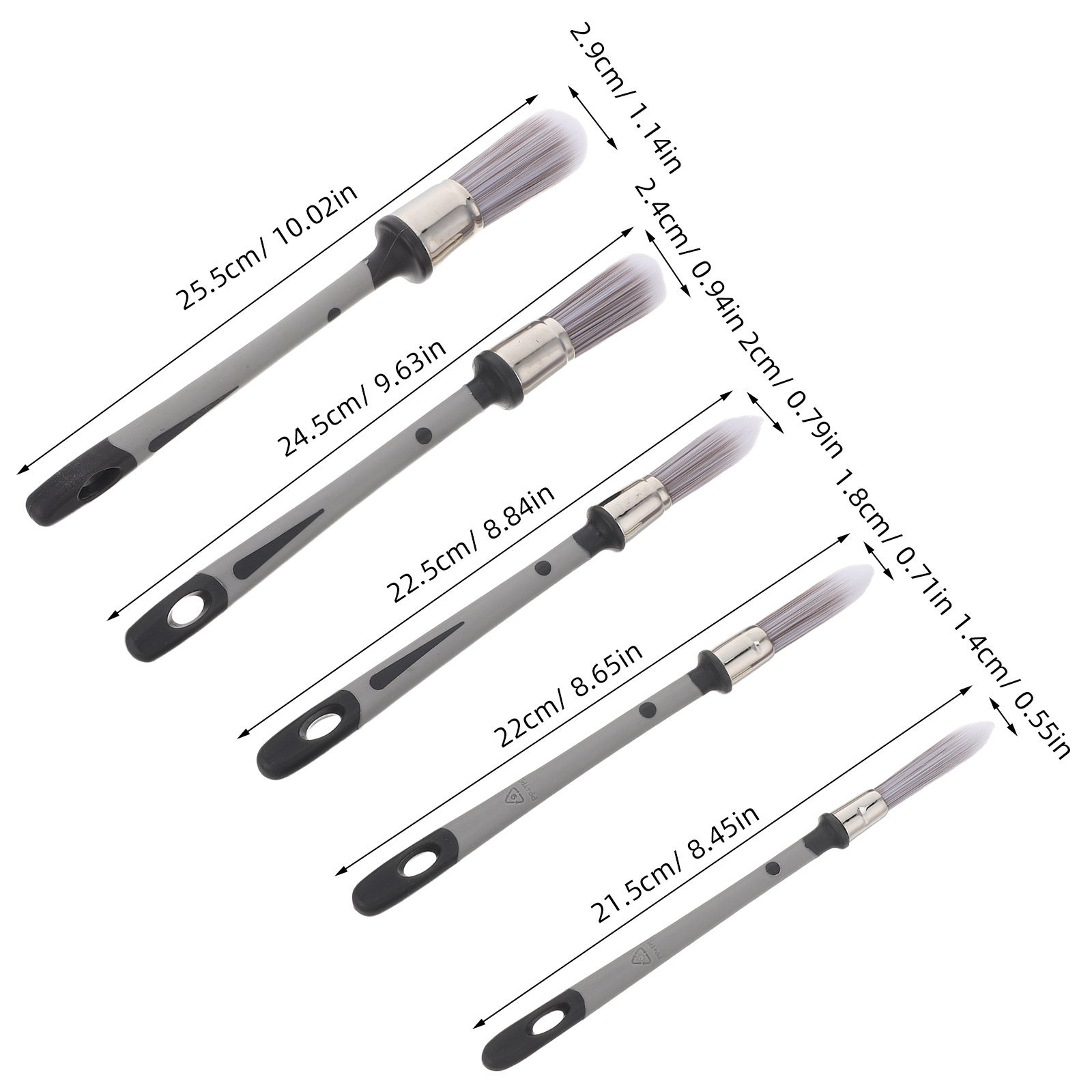 5Pcs Paint Brushes Detail Set  - Detailing Brush Set 评论和价格
